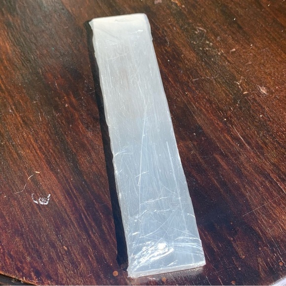 7 Chakras Selenite Wand Charging Plate Crystal Cleansing Etched Symbols 5.78" - Picture 9 of 9